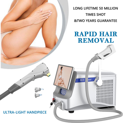 808nm Cold Fiber Laser Hair Removal Machine 14*14mm 7*7mm Spot size