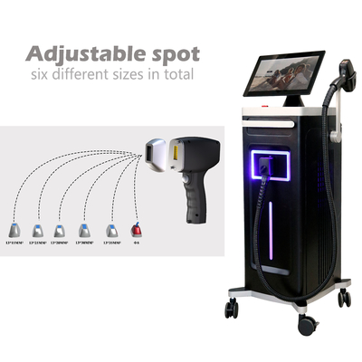 1800W KM High Power Handle With 6 Exchangeable Spot Size For Permanent Hair Removal