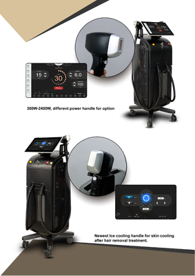 Medical 808nm Hair Removal Beauty Equipment Four Wavelengths Diodo Laser Machine