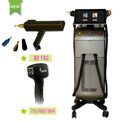 808nm Diode Laser Hair Removal Yag Tattoo Remover Machine for Depilation Facial Beauty Salon Equipment