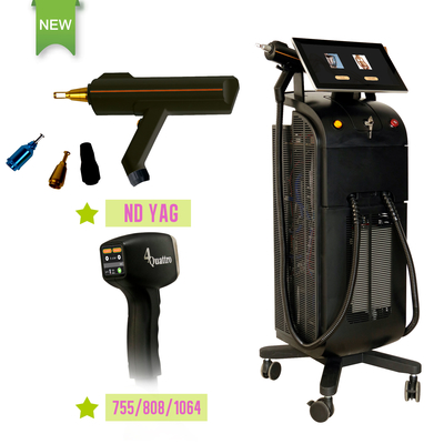 808nm Diode Laser Hair Removal Yag Tattoo Remover Machine for Depilation Facial Beauty Salon Equipment