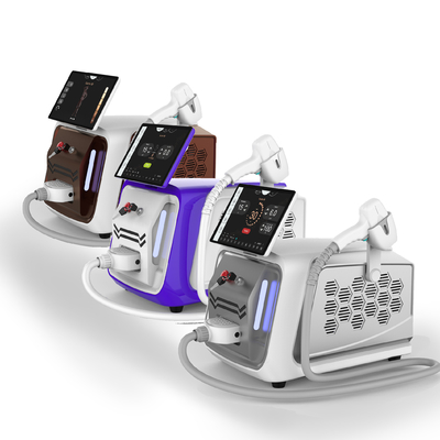 Portable NO Q Switch 755nm 808 Nm Diode Laser Hair Removal Machine With Optional Spot Size