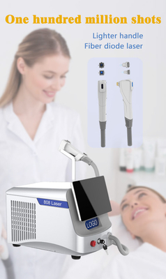 808nm Cold Fiber Laser Hair Removal Machine 14*14mm 7*7mm Spot size