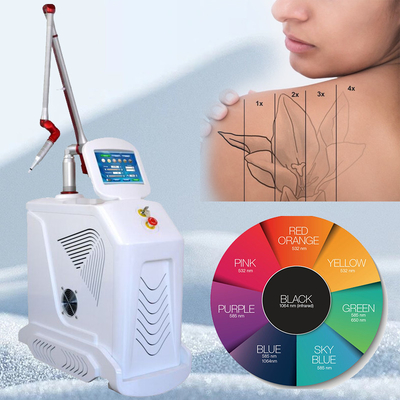 4 Wavelengths Nd YAG Q Switch Laser Machine Tattoo Removal Stationary Style