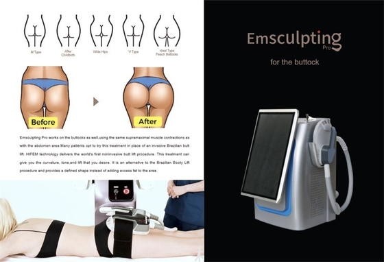 Electromagnetic Muscle Stimulation Machine Non Invasive RF Slim Beauty Machine 5000W For Weight Loss