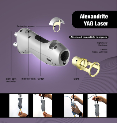 Large spot size candle laser alexandrite hair removal white hair REMOVAL 2000w alexandrite laser device