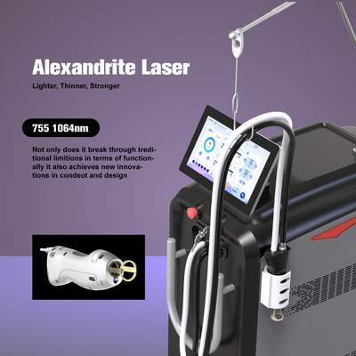 Large spot size candle laser alexandrite hair removal white hair REMOVAL 2000w alexandrite laser device