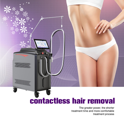 Long Pulse 2 In1 Alexandrite 1064nm ND YAG Nitrogen Cooling Fiber Conducted Laser Permanent Hair Removal Laser Machine