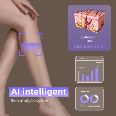 808 Diode Laser Ice Hair Removal Machine 4 Wavelengths 1064nm Changeable Spot Size Android System