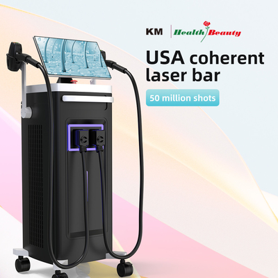 808 Diode Laser Ice Hair Removal Machine 4 Wavelengths 1064nm Changeable Spot Size Android System