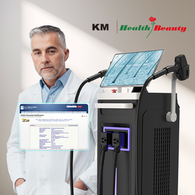 808 Diode Laser Ice Hair Removal Machine 4 Wavelengths 1064nm Changeable Spot Size Android System