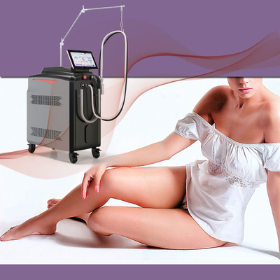 Long Pulse 2 In1 Alexandrite 1064nm ND YAG Nitrogen Cooling Fiber Conducted Laser Permanent Hair Removal Laser Machine