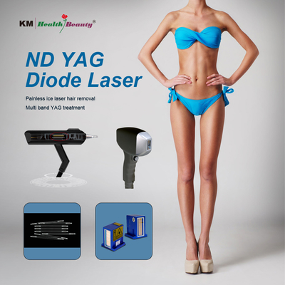 2 in 1 Laser Diode Machine Portable and Stationary Tattoo Removal 810nm 808nm Q-Switched ND Yag Diode Laser 810nm