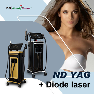 2 in 1 Laser Diode Machine Portable and Stationary Tattoo Removal 810nm 808nm Q-Switched ND Yag Diode Laser 810nm