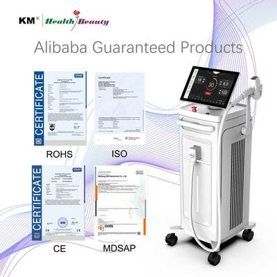 AI New KM System 300-2400W 755nm 808nm 1064nm Ice Titanium Diode Laser Hair Removal machine