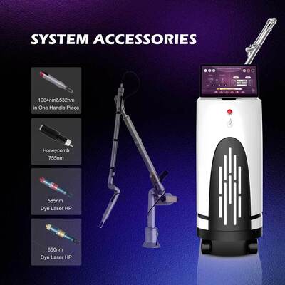 PicoSecond Laser 1064nm 532nm Birthmark Tattoo Removal Nd Yag Pico Laser Picosecond Picolaser Tattoo Remover Machine