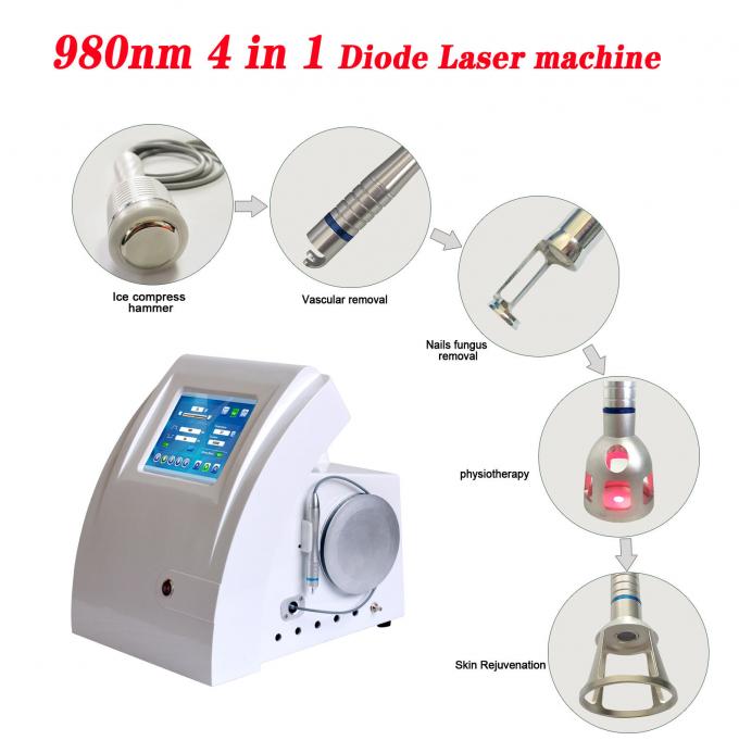 Beauty Salon 980nm Diode Laser Machine For Pain Relief / Vascular Treatment 0
